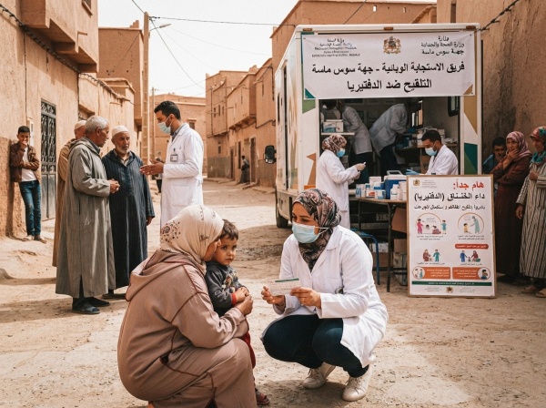 تسجيل بؤرتين عائليتين للدفتيريا بجهة سوس ماسة