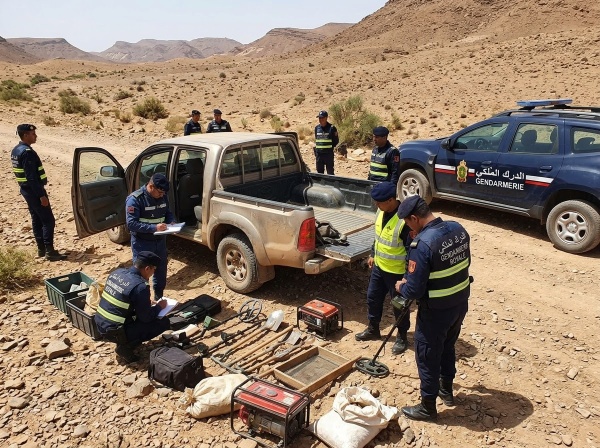 الدرك الملكي يحبط عملية للتنقيب غير القانوني عن الذهب بإقليم كلميم الدرك الملكي يحبط عملية للتنقيب غير القانوني عن الذهب بإقليم كلميم