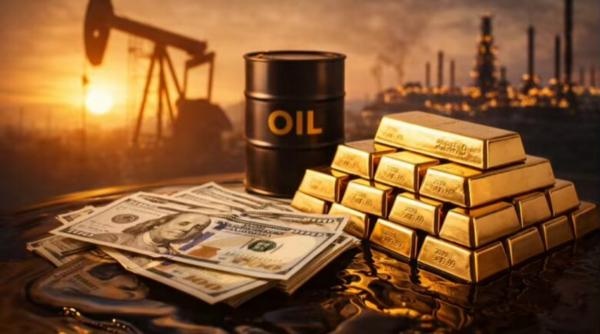 انخفاض أسعار الذهب وارتفاع النفط مع انخفاض مؤشر الدولار عالميا انخفاض أسعار الذهب وارتفاع النفط مع انخفاض مؤشر الدولار عالميا