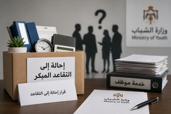 موظفون يشكون إحالتهم إلى التقاعد المبكر في وزارة الشباب ويطالبون بتوضيح المعايير عاجل