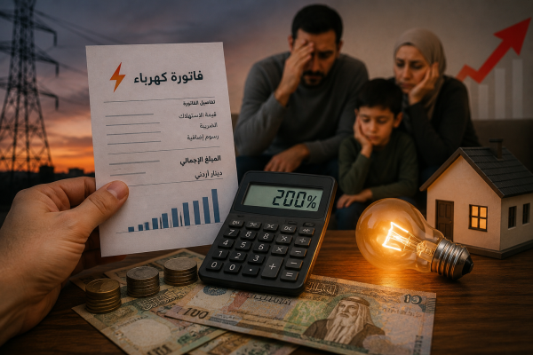 ديه آلاف الأردنيين يعجزون عن سداد فواتير الكهرباء كاملة وتخفيض الكلف ضرورة لحماية القدرة الشرائية عاجل