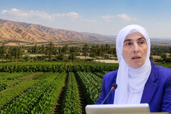 طهبوب تحذر من استملاك أراضي الأغوار الزراعية الأمن الغذائي لا يحتمل التفريط بسلة الأردن الغذائية طهبوب تحذر من استملاك أراضي الأغوار الزراعية الأمن الغذائي لا يحتمل التفريط بسلة الأردن الغذائية