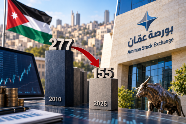من 277 شركة إلى 155 أين ذهبت 122 من الشركات المدرجة في بورصة عم ان عاجل من 277 شركة إلى 155 أين ذهبت 122 من الشركات المدرجة في بورصة عم ان عاجل