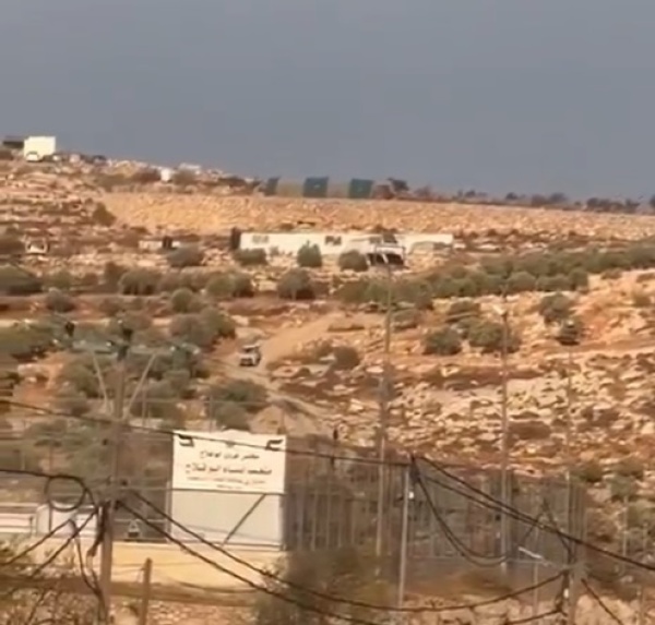 مستوطنون يهاجمون قرية أبو فلاح مستوطنون يهاجمون قرية أبو فلاح