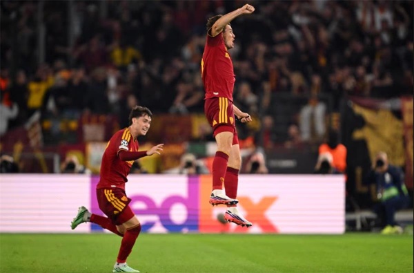 فيديو دي رون يسجل هدف روما الأول أمام ريال مدريد فيديو دي رون يسجل هدف روما الأول أمام ريال مدريد