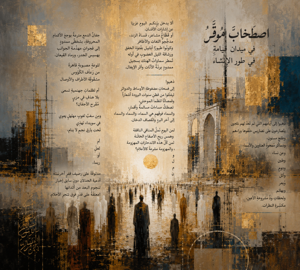 اصطخاب م وق ر في ميدان قيامة في طور الإنشاء عبدالناصر مجلي اصطخاب م وق ر في ميدان قيامة في طور الإنشاء عبدالناصر مجلي