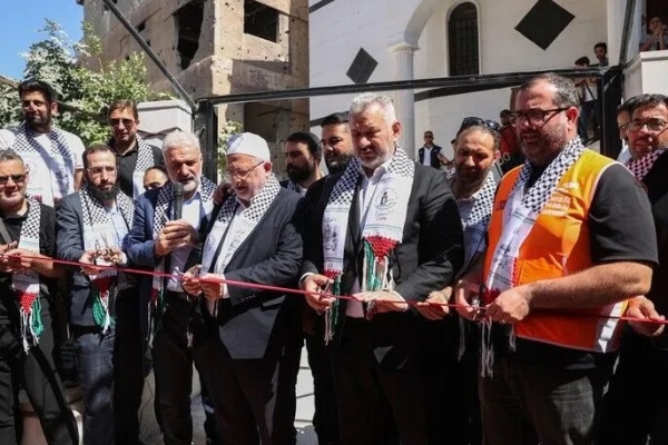 بدعم تركي إعادة افتتاح مسجد القدس بمخيم اليرموك في دمشق بدعم تركي إعادة افتتاح مسجد القدس بمخيم اليرموك في دمشق