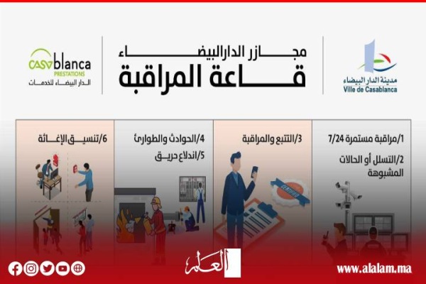بـ152 كاميرا ونظام مراقبة متطور مجازر الدار البيضاء تدخل عصر المراقبة الذكية على مدار الساعة بـ152 كاميرا ونظام مراقبة متطور مجازر الدار البيضاء تدخل عصر المراقبة الذكية على مدار الساعة