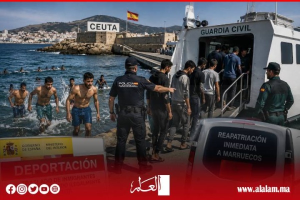 إسبانيا تشيد بجهود المغرب في إحباط آلاف محاولات الهجرة نحو سبتة واتفاق على تسريع إعادة المتسللين إسبانيا تشيد بجهود المغرب في إحباط آلاف محاولات الهجرة نحو سبتة واتفاق على تسريع إعادة المتسللين