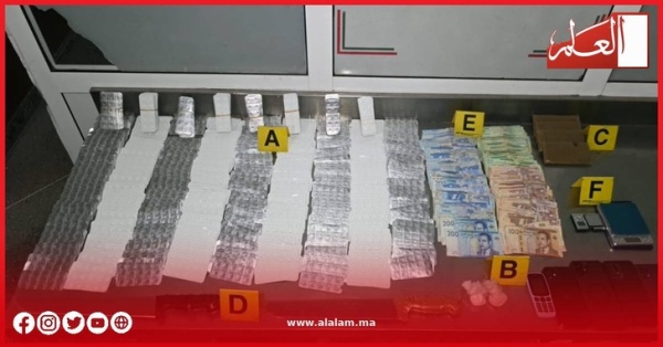 أكادير توقيف شخصين وحجز 5700 قرص مخدر وجرعات من الكوكايين والبوفا