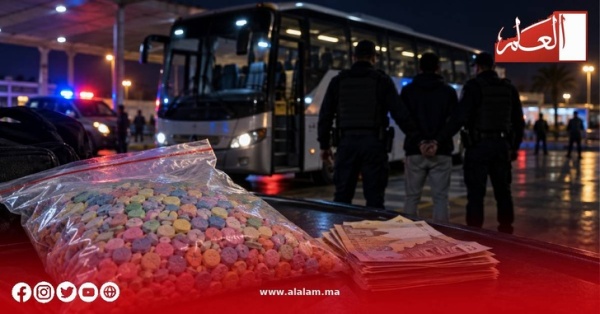 1000 قرص إكستازي ت سقط مسافر ا في قبضة الأمن بقلعة السراغنة 1000 قرص إكستازي ت سقط مسافر ا في قبضة الأمن بقلعة السراغنة