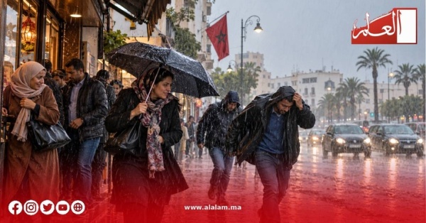 إنذار برتقالي الرعد والبر د يترصدان مناطق بالمغرب حتى المساء إنذار برتقالي الرعد والبر د يترصدان مناطق بالمغرب حتى المساء