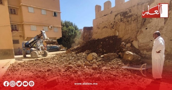 انهيار جزء من السور التاريخي بتارودانت يسائل المسؤولين