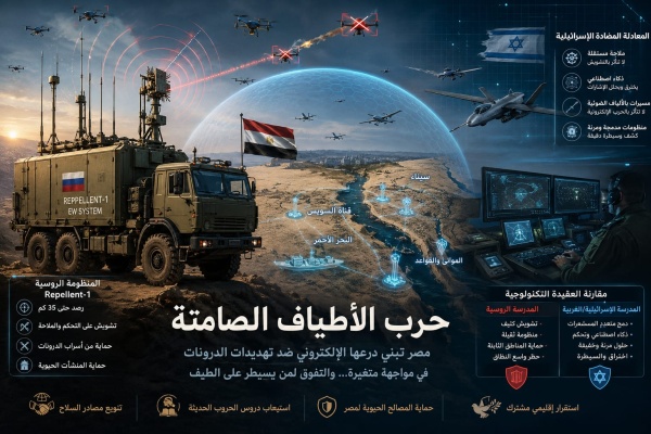 حرب الأطياف الصامتة منظومة repellent 1 المصرية والمعادلة التكنولوجية المضادة لإسرائيل حرب الأطياف الصامتة منظومة repellent 1 المصرية والمعادلة التكنولوجية المضادة لإسرائيل