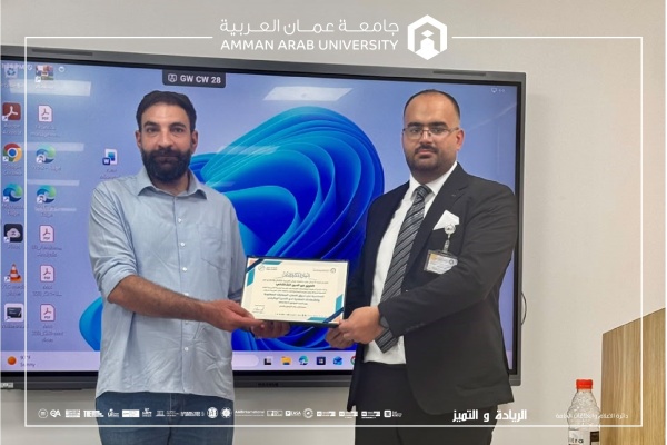 كلية الأعمال في عمان العربية تنظم ورشة تدريبية لطلبتها حول متطلبات سوق العمل والشهادات المهنية