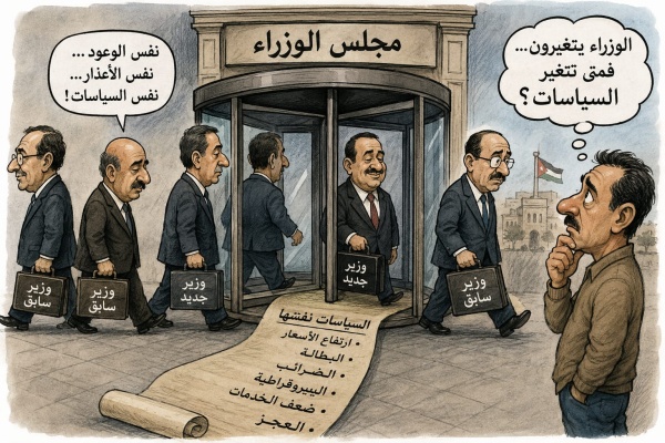 خمسة تعديلات وحكومة واحدة لماذا يغي ر الأردن الوزراء ولا تتغي ر السياسات عاجل خمسة تعديلات وحكومة واحدة لماذا يغي ر الأردن الوزراء ولا تتغي ر السياسات عاجل