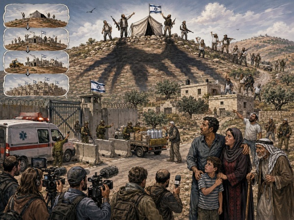 من خيمة المستوطن إلى بوابة الجيش قصرة ومشروع تغيير خريطة الضفة بلا إعلان ضم من خيمة المستوطن إلى بوابة الجيش قصرة ومشروع تغيير خريطة الضفة بلا إعلان ضم