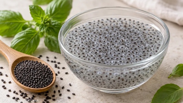 ضعها في الماء وانتظر دقائق ماذا يحدث لبذور الريحان