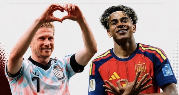 منتخب إسبانيا يتحدى بلجيكا في لوس أنجلوس من أجل المضي نحو نصف النهائي منتخب إسبانيا يتحدى بلجيكا في لوس أنجلوس من أجل المضي نحو نصف النهائي