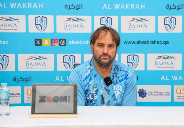 خوسيه سييرا مدرب الوكرة أعتذر لجماهيرنا ومستعدون لتقديم أفضل ما عندنا مع الشمال