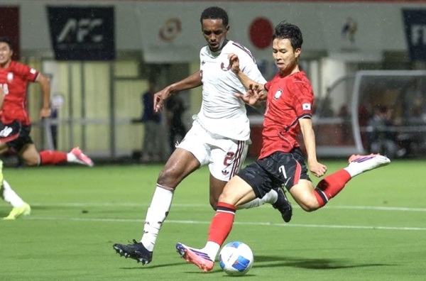 المنتخب الأولمبي القطري يخسر أمام نظيره الكوري الجنوبي في مسابقة كرة القدم بدور الألعاب الآسيوية