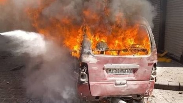 انفجاران بالقرب من فندق يقيم فيه الرئيس الفرنسي بدمشق شاهد