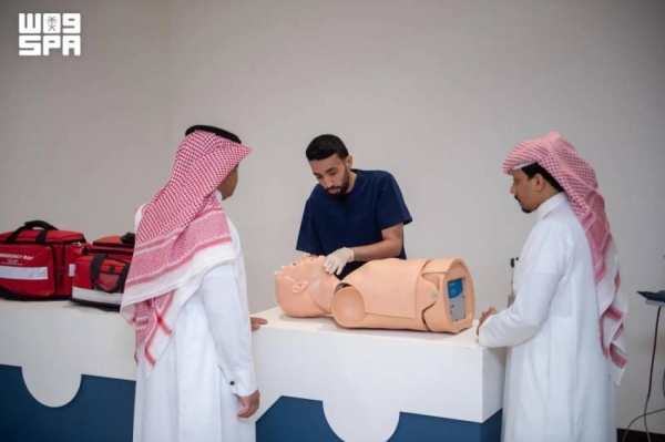 حرس الحدود والداخلية يقيمان فعاليات توعوية في يوم الإسعافات الأولية
