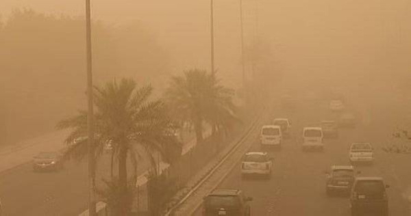 الأرصاد أتربة مثارة على أجزاء من منطقة الرياض الأرصاد أتربة مثارة على أجزاء من منطقة الرياض