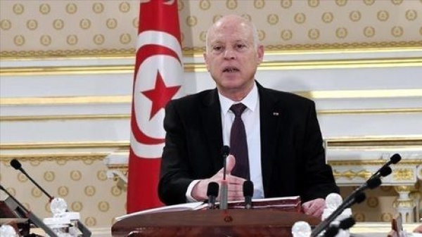 أول ظهور للرئيس التونسي قيس سعي د بعد شائعات مرضه شاهد أول ظهور للرئيس التونسي قيس سعي د بعد شائعات مرضه شاهد