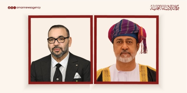 جلالة الس لطان المعظم يهنئ ملك المملكة المغربية