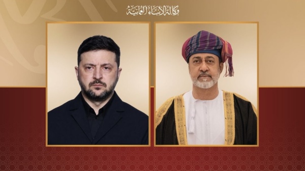 جلالة الس لطان المعظ م يهن ئ الرئيس الأوكراني