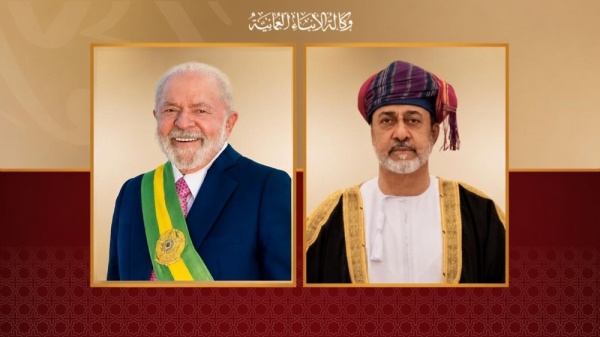 جلالة الس لطان يهنئ رئيس البرازيل بمناسبة إعادة انتخابه