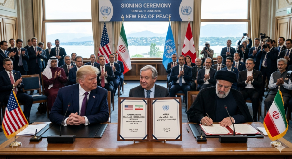 التوصل لاتفاق ينهي الحرب بين واشنطن وطهران وتحديد موعد توقيعه التوصل لاتفاق ينهي الحرب بين واشنطن وطهران وتحديد موعد توقيعه