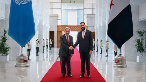 غوتيريش يطالب برفع كل العقوبات عن سوريا ويوجه رسالة بشأن الجولان المحتل