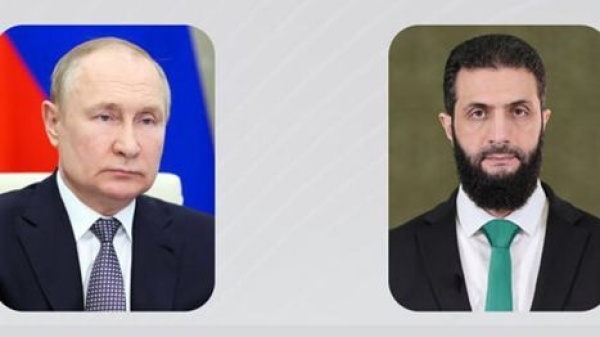 بعد حل قسد بوتين والشرع يبحثان تعزيز العلاقات الثنائية وتطورات الوضع في سوريا بعد حل قسد بوتين والشرع يبحثان تعزيز العلاقات الثنائية وتطورات الوضع في سوريا