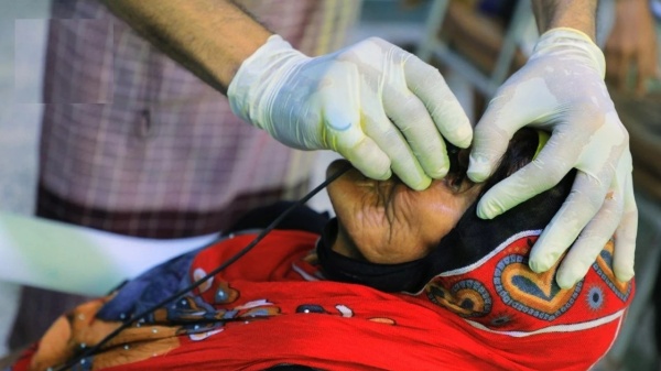 إجراء 165 عملية في مخيم العيون بمديرية حيس في الحديدة إجراء 165 عملية في مخيم العيون بمديرية حيس في الحديدة