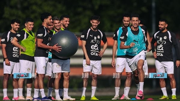 تدريبات المنتخب الوطني استعداد ا لمواجهة البرازيل