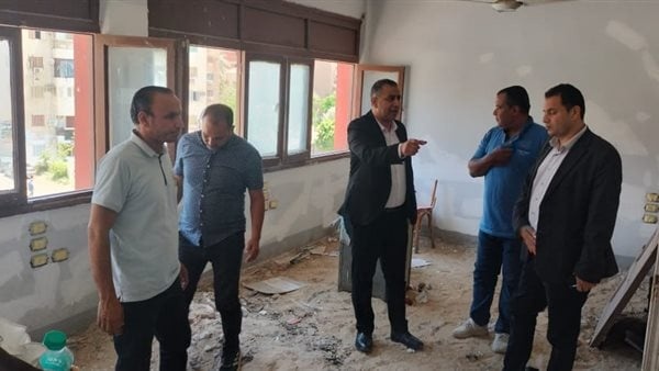 وكيل شباب القليوبية يتابع أعمال تطوير الإنشاءات ورفع كفاءة البنية التحتية