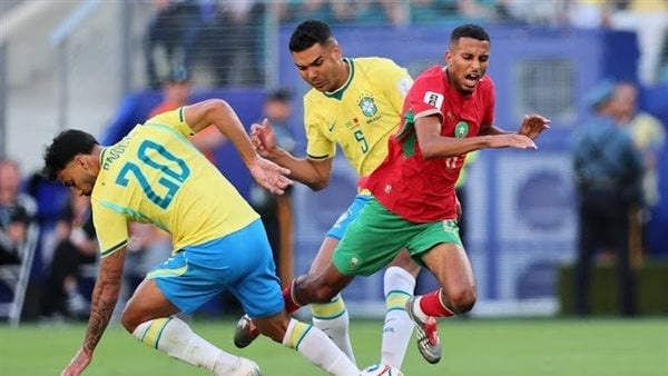 هدفان في 10 دقائق إثارة مستمرة بين المغرب والبرازيل في كأس العالم