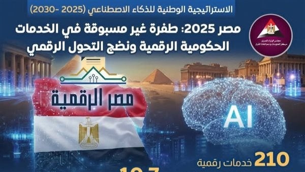 مصر ت حقق طفرة غير مسبوقة في الخدمات الحكومية الرقمية إنفوجراف