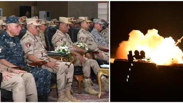 وزير الدفاع يشهد المرحلة النهائية من الرماية الصاروخية الليلية لقوات الدفاع الجوى وزير الدفاع يشهد المرحلة النهائية من الرماية الصاروخية الليلية لقوات الدفاع الجوى