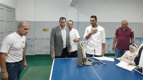 وكيل رياضة القليوبية يتابع إجراءات الكشف الطبي على لاعبي نادي السلام الرياضي للمعاقين ببنها
