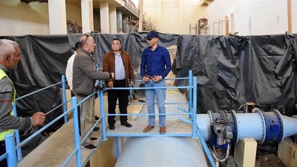 رئيس جهاز القاهرة الجديدة يتفقد محطة تنقية مياه الشرب ورافع مياه رقم ٤