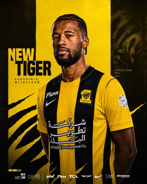 رسميا نادي الاتحاد يعلن التعاقد مع الهولندي جورجينيو فينالدوم لموسم واحد رسميا نادي الاتحاد يعلن التعاقد مع الهولندي جورجينيو فينالدوم لموسم واحد
