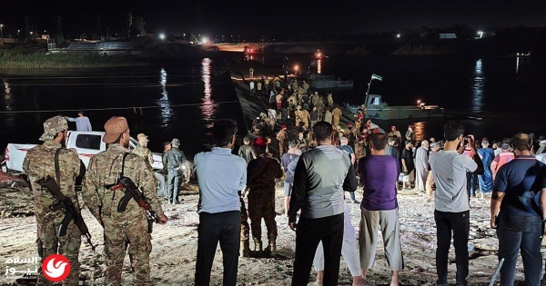 فاجعة في دير الزور وفاة طفلين وإصابات في غرق عب ارة بنهر الفرات