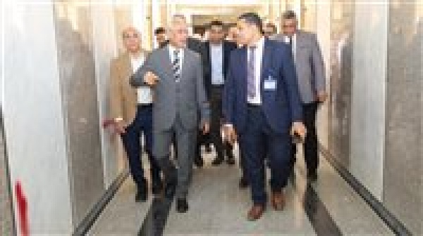 رئيس جامعة المنيا يتابع يتفقد اعمال التطوير الشامل ورفع الكفاءة لمستشفى القلب والصدر