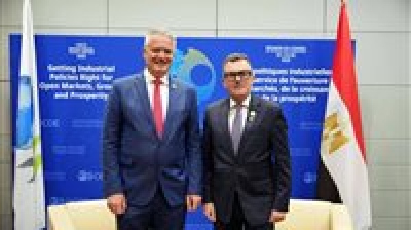 وزير التخطيط يعقد اجتماع ا ثنائي ا مع الأمين العام لمنظمة التعاون الاقتصادي والتنمية oecd