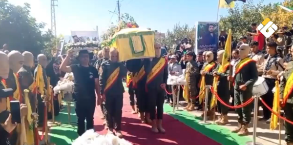 في مشهد مهيب الخضر تود ع الشهيد حسن غزوان الاشعل