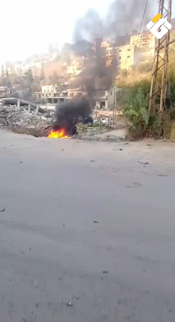 بالفيديو غارة إسرائيلية بمسي رة تستهدف دراجة نارية في النبطية الفوقا