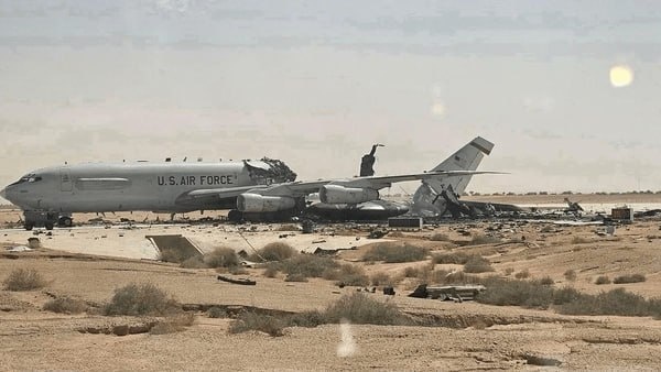 صور لقطات ت ظهر حجم الدمار الهائل الذي لحق بالقواعد الأمريكية في غرب آسيا جراء الهجمات الإيرانية